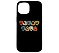 Custodia per iPhone 15 Vintage Retro Style Playing Music Guitar Forever Rock N Roll