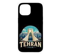 Custodia per iPhone 15 Vintage Teheran Iran Viaggio Souvenir Landmark Gift
