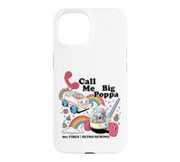 Custodia per iPhone 15 Vintage Toy Nostalgia Retro Rainbow Phone e Popper