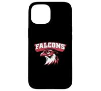 Custodia per iPhone 15 Vintage Varsity Style Block Lettere Falcon Bird Lover