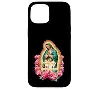 Custodia per iPhone 15 Virgencita La Guadalupana Virgen Morena Patrona de México