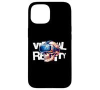 Custodia per iPhone 15 Virtual Reality Skull VR Gamer Futuristic Art