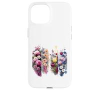 Custodia per iPhone 15 Vivace acquerello floreale Bloom Bouquet Art