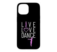 Custodia per iPhone 15 Vivi ama balla devi ballare la vita mia passione è la danza.