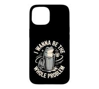 Custodia per iPhone 15 Voglio essere l'intero problema Trash Frog