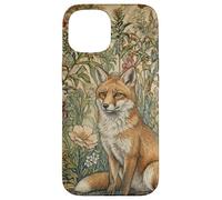 Custodia per iPhone 15 Volpe rossa in un vecchio stile inglese giardino vintage
