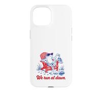 Custodia per iPhone 15 We Run At Dawn Frog Divertente