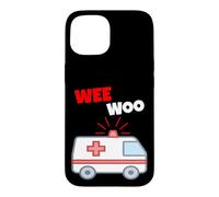 Custodia per iPhone 15 Wee Woo Funny Ambulance EMR EMS Paramedic First Responder