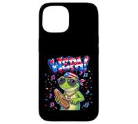 Custodia per iPhone 15 Wepa Coqui Frog Puerto Rico Flag Güiro Music