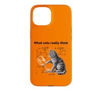 Custodia per iPhone 15 What Cats Really Think Funny Cat Physics Humor Men Women