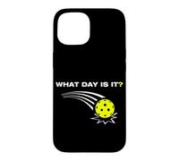 Custodia per iPhone 15 What day is it? Divertente giocatore di pickleball