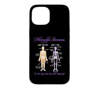 Custodia per iPhone 15 What You See What I Feel Skeleton Fibromyalgia Awareness