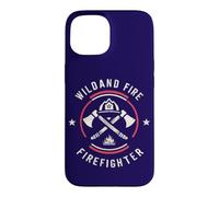 Custodia per iPhone 15 Wildland - Emblema antincendio con citazione Wiland Fire fighter