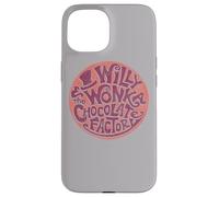 Custodia per iPhone 15 Willy Wonka and the Chocolate Factory Circle Logo