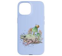 Custodia per iPhone 15 Womens Girls Cottagecore Magical Frog Toad Snail Goblincore