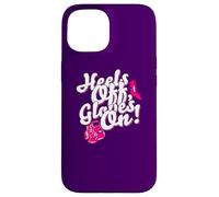 Custodia per iPhone 15 Womens Kickboxer Boxing: "Heels Off, Gloves On"