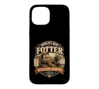 Custodia per iPhone 15 Worlds Best Fotter Funny Lontra Backyard Dad Weekend Habitat
