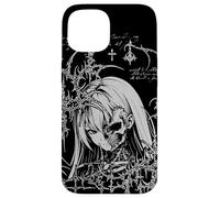 Custodia per iPhone 15 Y2K Grunge Anime Goth Alt Sigilism Japanese Zombie Graphic