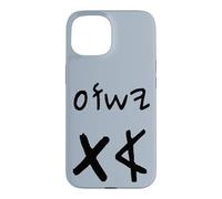 Custodia per iPhone 15 Yeshua Aleph Tav Gesù Primo Ultimo in Ebraico Paleo (nero)