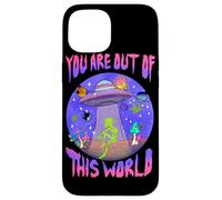 Custodia per iPhone 15 You Are Cosmic Alien UFO Graphic Design