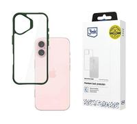 Custodia per iPhone 16 3MK SatinArmor+ di grado militare, colore verde.