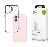 Custodia per iPhone 16 3MK SatinArmor+ di livello militare, colore blu