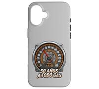 Custodia per iPhone 16 50 Años A Todo Gas 1975 Tachimetro Amante Auto