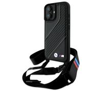 Custodia per iPhone 16 6.1" BMW Hardcase M Edition Carbon Stripe