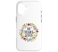 Custodia per iPhone 16 80 Years Old 80th Birthday Women Cool 80 Years Loved