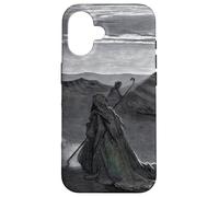 Custodia per iPhone 16 Abramo, Dio e due angeli di Gustave Dore (1852)