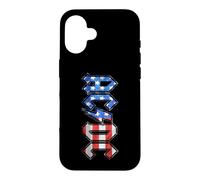 Custodia per iPhone 16 AC/DC Old Glory Bandiera Americana Logo