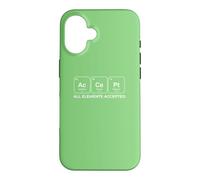 Custodia per iPhone 16 AcCePt Tutti gli elementi accettati Chemistry Pun