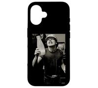 Custodia per iPhone 16 ACDC Angus Young Thunderstruck chitarrista di Dick Barnatt