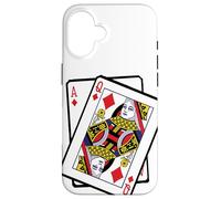 Custodia per iPhone 16 Ace & Queen of Diamonds 21st Birthday Twenty One Years Old