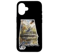 Custodia per iPhone 16 Acquerello Alabama: Orgoglio del Sud