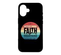 Custodia per iPhone 16 Active Faith Can Move Mountains Christian Men Women Kids