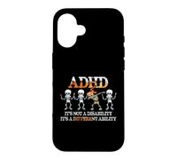 Custodia per iPhone 16 ADHD It's Not Disability It's A Different Ability Skeleton