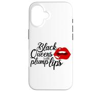 Custodia per iPhone 16 African American Mother's Day Black Mom Queens Plump Lips