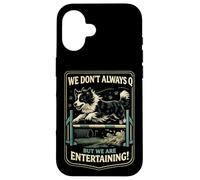 Custodia per iPhone 16 Agility Dog Joke We Don't Always Q Funny Handler Dicendo