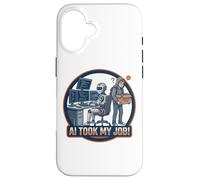 Custodia per iPhone 16 AI Took My Job Programmatore Divertente Robot Umorismo