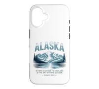 Custodia per iPhone 16 Alaska Dove il Silenzio è Infinito e il Cielo è Più Vicino