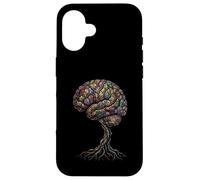 Custodia per iPhone 16 Albero Cervello Astratto Anatomia Natura Arte