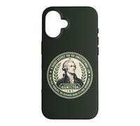 Custodia per iPhone 16 Alexander Hamilton Quote Importanza del diritto costituzionale
