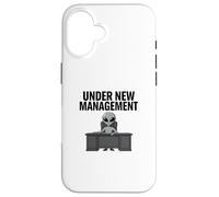 Custodia per iPhone 16 Alien Office Manager Scrivania Umorismo Grafica