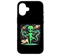 Custodia per iPhone 16 Alieno Fare Yoga - Yoga Posa - Spazio - Plancton