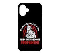Custodia per iPhone 16 All Men They Become Firefighter Funny Fireman Firefighters