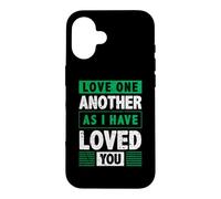 Custodia per iPhone 16 Amatevi gli uni gli altri come io ho amato voi