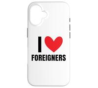 Custodia per iPhone 16 Amo gli stranieri immigrati Diritti umani Xenofobia diversa