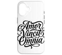 Custodia per iPhone 16 Amor Vincit Omnia L'amore conquista tutti i giorni di San Valentino