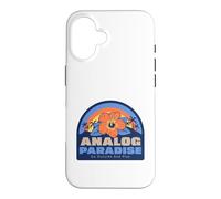 Custodia per iPhone 16 Analog Paradise Go Out And Play (Dichiarazione Digital Detox)